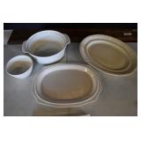 White Porcelain Platters & Serving Bowls