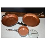 Fabreware & Gotham Steel Copper Skillets/Pot