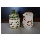 Temptations Old World Cookie Jar and Pitcher