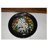 Tingatinga Style Painting on Metal Tray