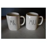 Rae Dunn Mr. & Mrs Mugs