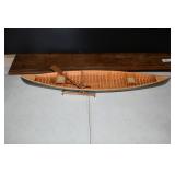 Wooden Canoe Model