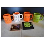 Set of 4 Rae Dunn Halloween Mugs