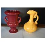 Ceramic Double Handle Urn & Pitcher