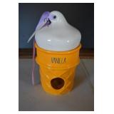 Rae Dunn Vanilla Cone Bird House