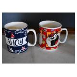 Large Ahoy & Taz Coffee Mugs