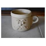 Vtg Fitz & Floyd Stoneware Mustache Mug