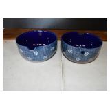 Pair of 26 oz Ceramic Ramen Noodle Bowls