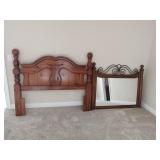 Headboard and Mirror - Read Details