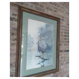 Blue Heron Print by Jim Gray