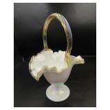 Fenton Pearlescent Basket
