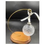 Waterford Crystal Ball Ornament on Stand