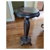 Mahogany Pedestal Plant Stand