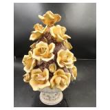 Capodimonte Style Italian Floral Centerpiece