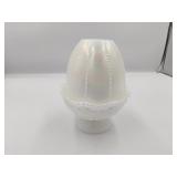 Fenton Pearl Iridescent Beaded Melon Fairy Lamp