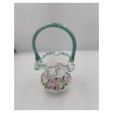 Fenton 90th Anniversary Basket Signed by Artist