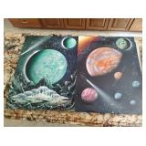 2 Original Planetary Paintings - Read Details
