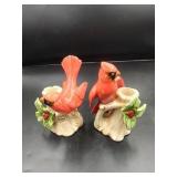 Fitz and Floyd Handpainted Cardinal Candle Holders