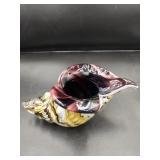 Murano Style Art Glass Conch Shell