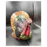 Stained Glass Turkey Lamp