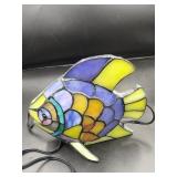 Stained Glass Fish Lamp