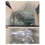 2 Boxes of Clear Glass