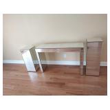 Mirrored Console Table & End Tables