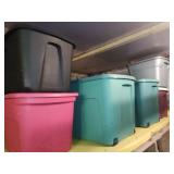 Empty Storage Totes