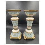 Pair of Fitz and Floyd Candle Holders