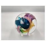 1978 Paperweight Signed by Unknown Artist