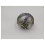 Daniel Lotton Signed Glass Paperweight