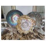 3 Decorative Plates with Stands