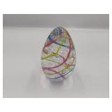 Glass Eye Egg Shaped Studio Paperweight