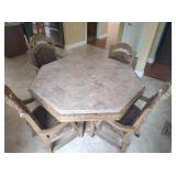 Ashley Marble Top Table & Chairs - Read Details