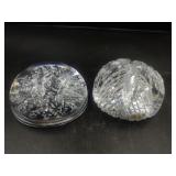 Irish Crystal Paperweight & 1 Glass Snowflake