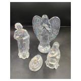 Glass Nativity Pieces