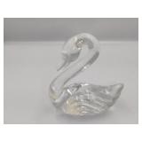 Fenton Clear Glass Swan