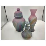 Rueven Art Glass Set of 3