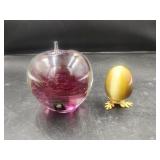 Kerry Apple Paperweight and Decorative Egg