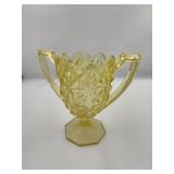 Monticello Yellow Mist Double Handled Vase