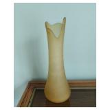 Vintage Art Glass Swung Vase