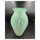 Tarnowiec Green Glass Vase