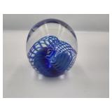 Robert Eikholt Signed Glass Paperweight