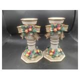 2 Fitz and Floyd Candle Holders