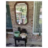 Mirror & Table with Contents