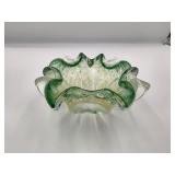 Murano Controlled Bubble Glass Bowl