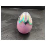 Abelman 1995 Feathered Egg Paperweight
