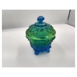 Jeannette Carnival Glass Compote