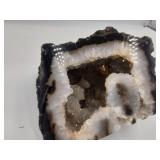 Volcanic Geode with Quartz Crystals