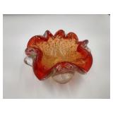 Murano Controlled Bubble Glass Bowl
